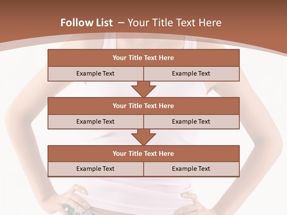 Young Confident Y PowerPoint Template