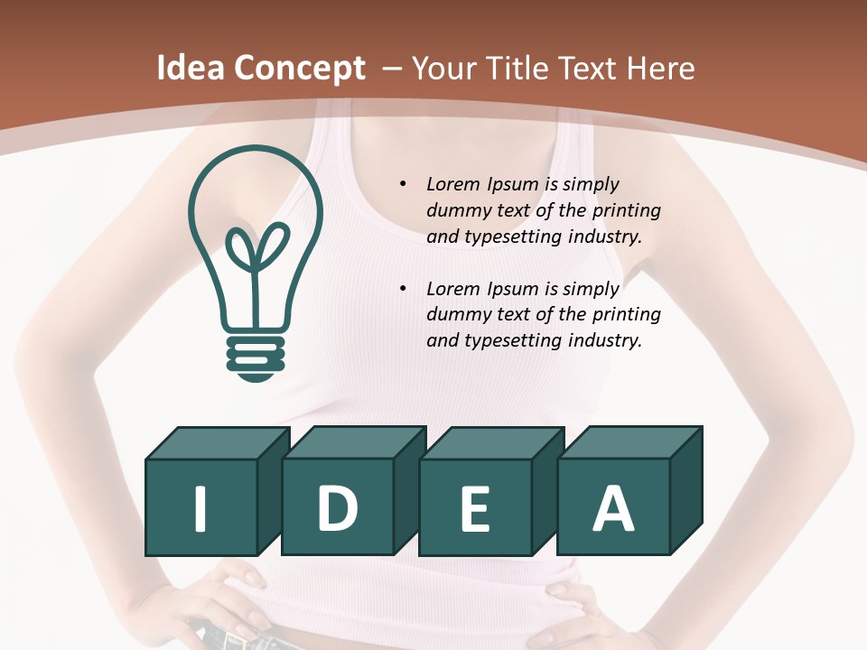 Young Confident Y PowerPoint Template