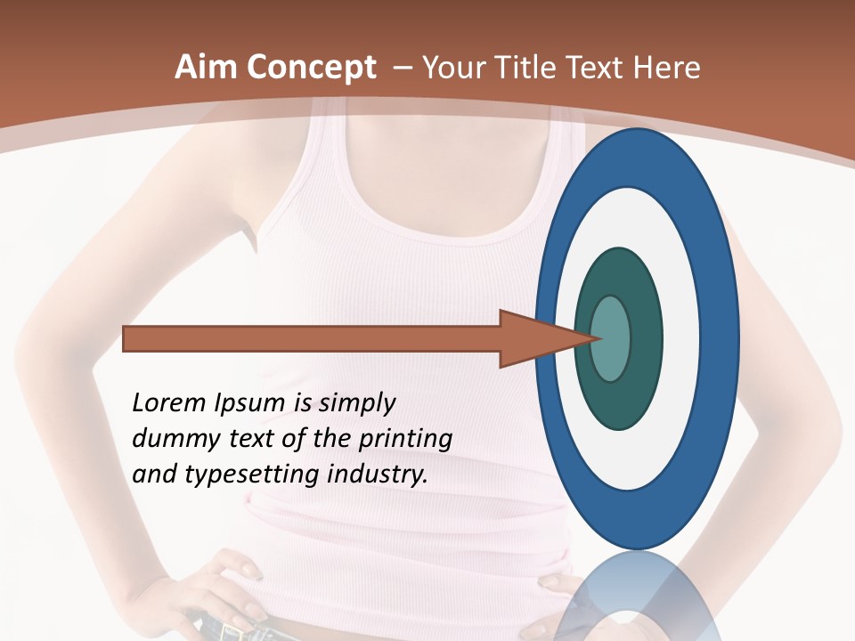 Young Confident Y PowerPoint Template