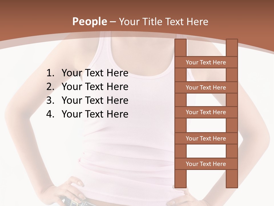 Young Confident Y PowerPoint Template