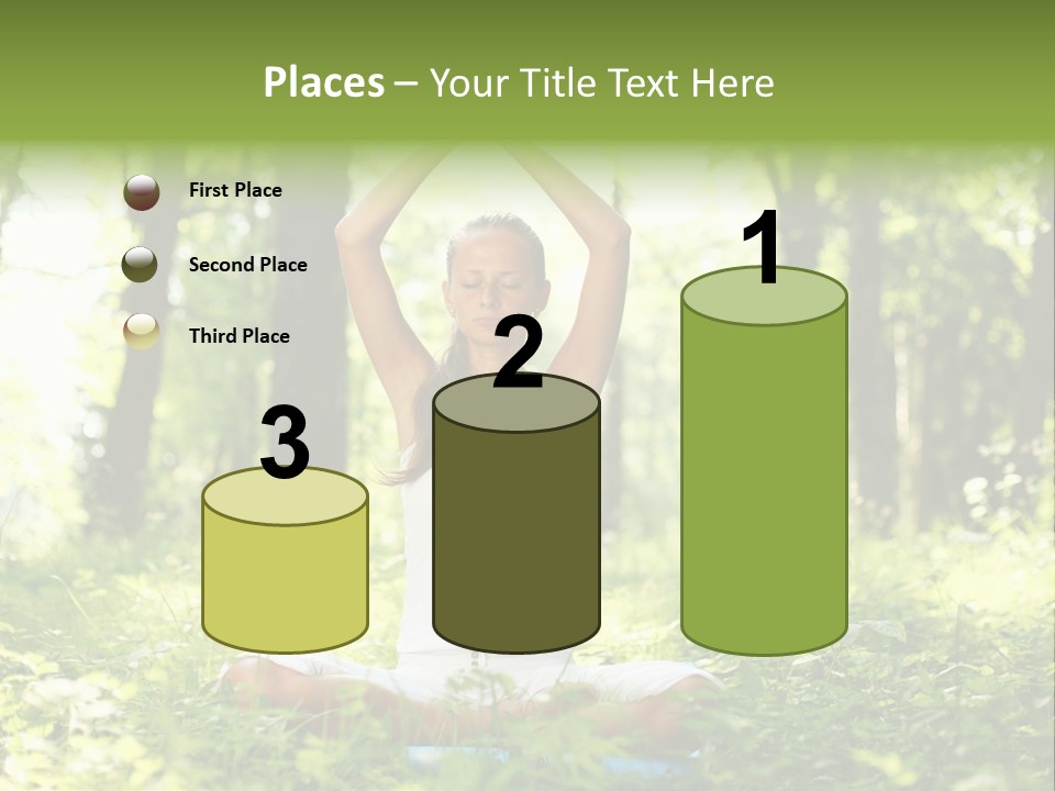 Beautiful Peaceful Girl PowerPoint Template