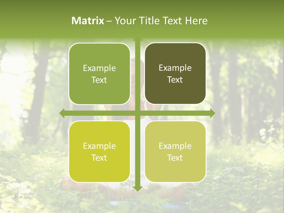 Beautiful Peaceful Girl PowerPoint Template