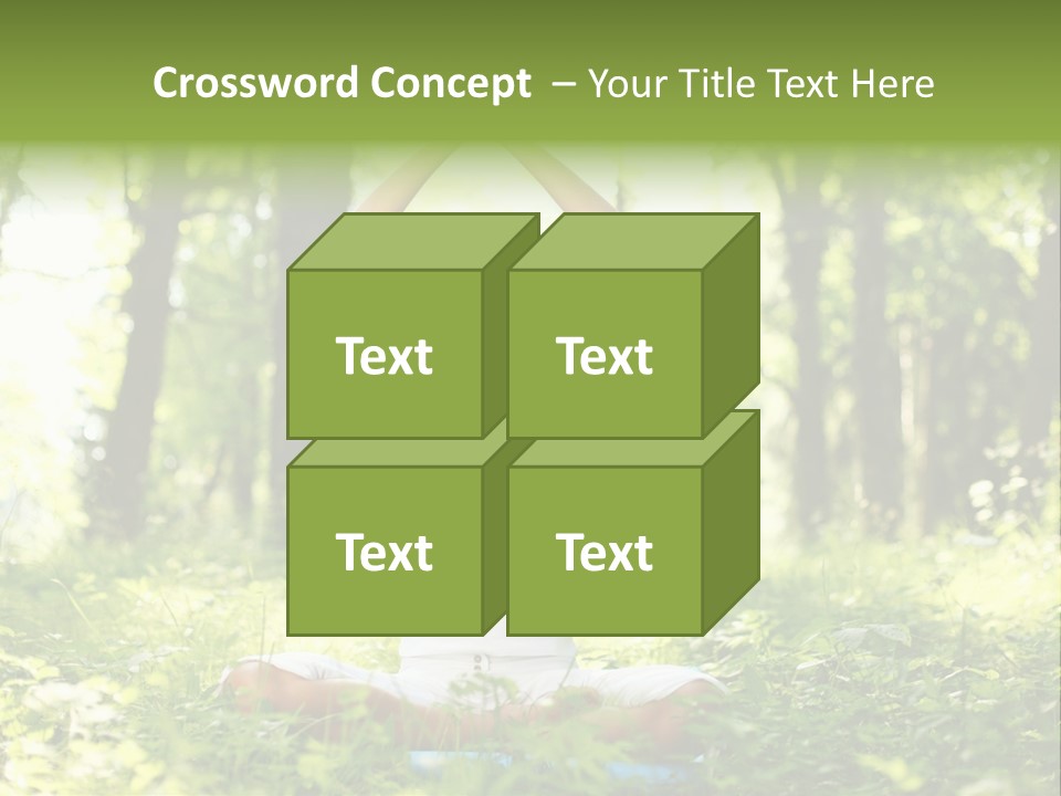 Beautiful Peaceful Girl PowerPoint Template