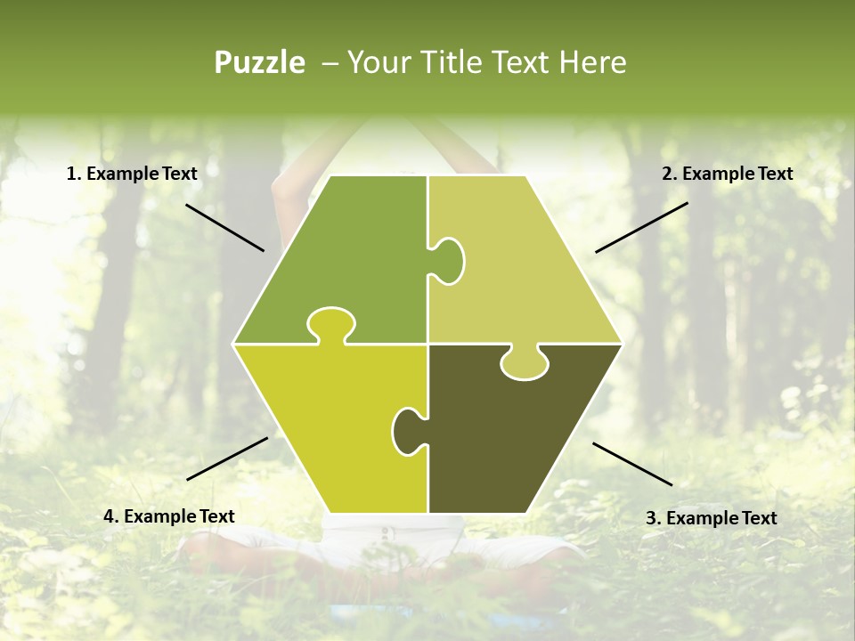 Beautiful Peaceful Girl PowerPoint Template