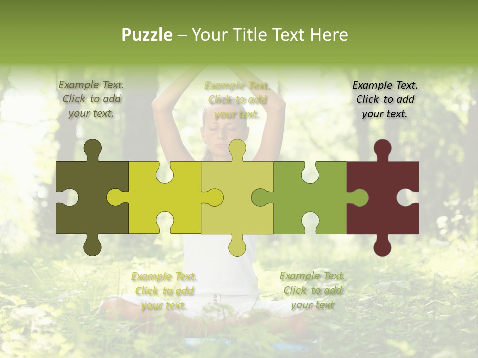 Beautiful Peaceful Girl PowerPoint Template