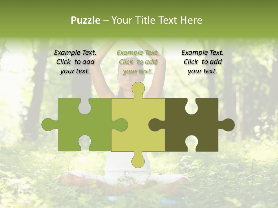 Beautiful Peaceful Girl PowerPoint Template