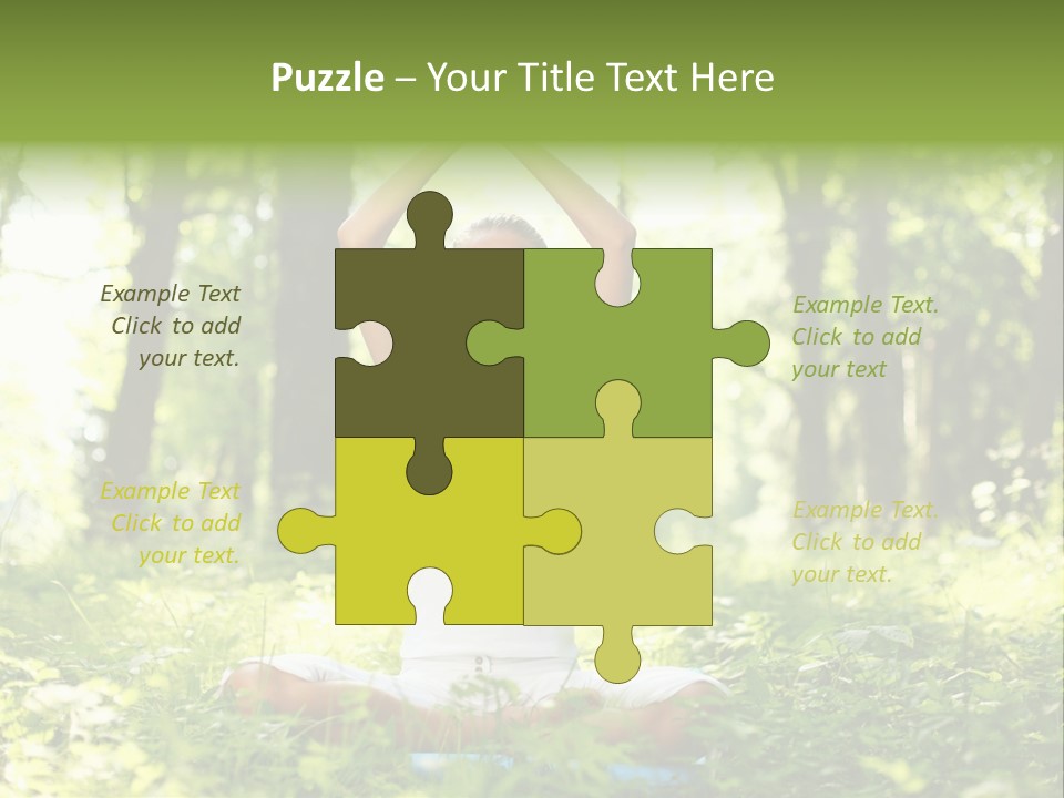 Beautiful Peaceful Girl PowerPoint Template