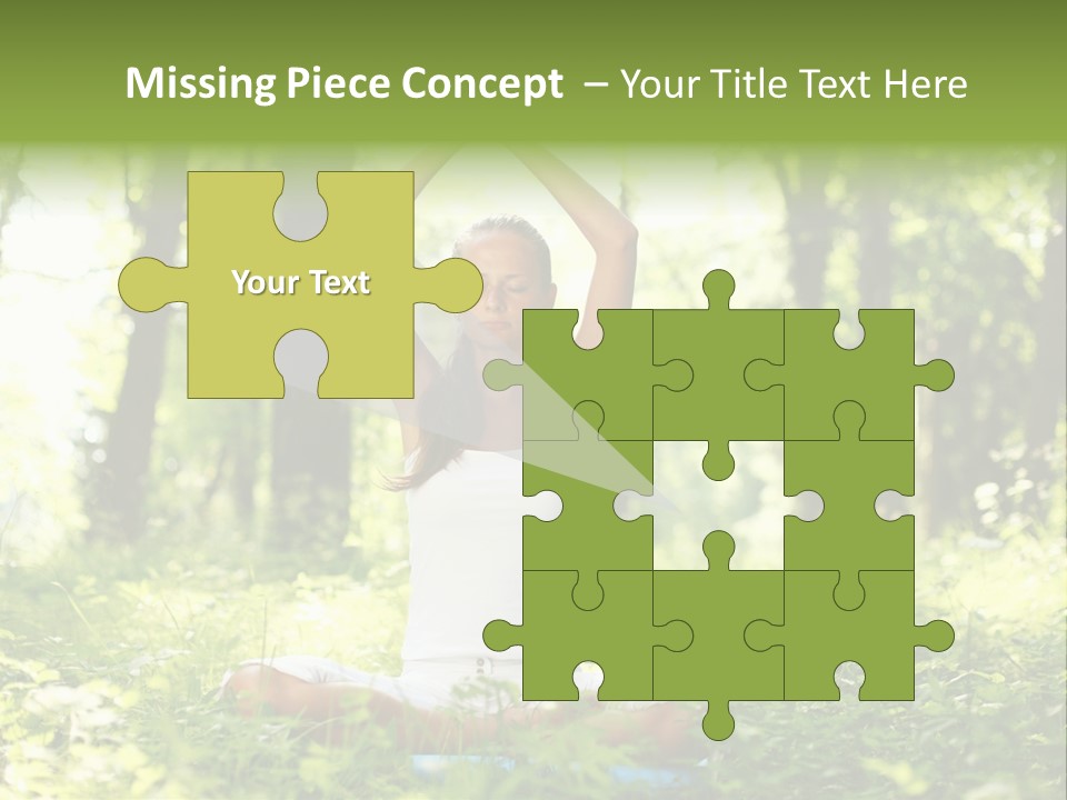 Beautiful Peaceful Girl PowerPoint Template