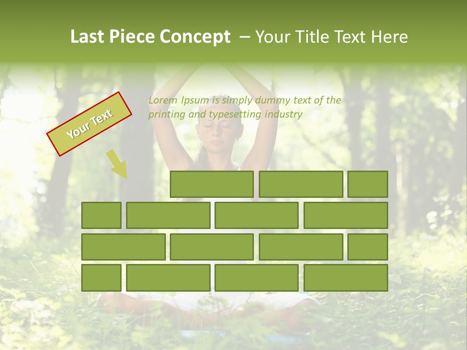 Beautiful Peaceful Girl PowerPoint Template