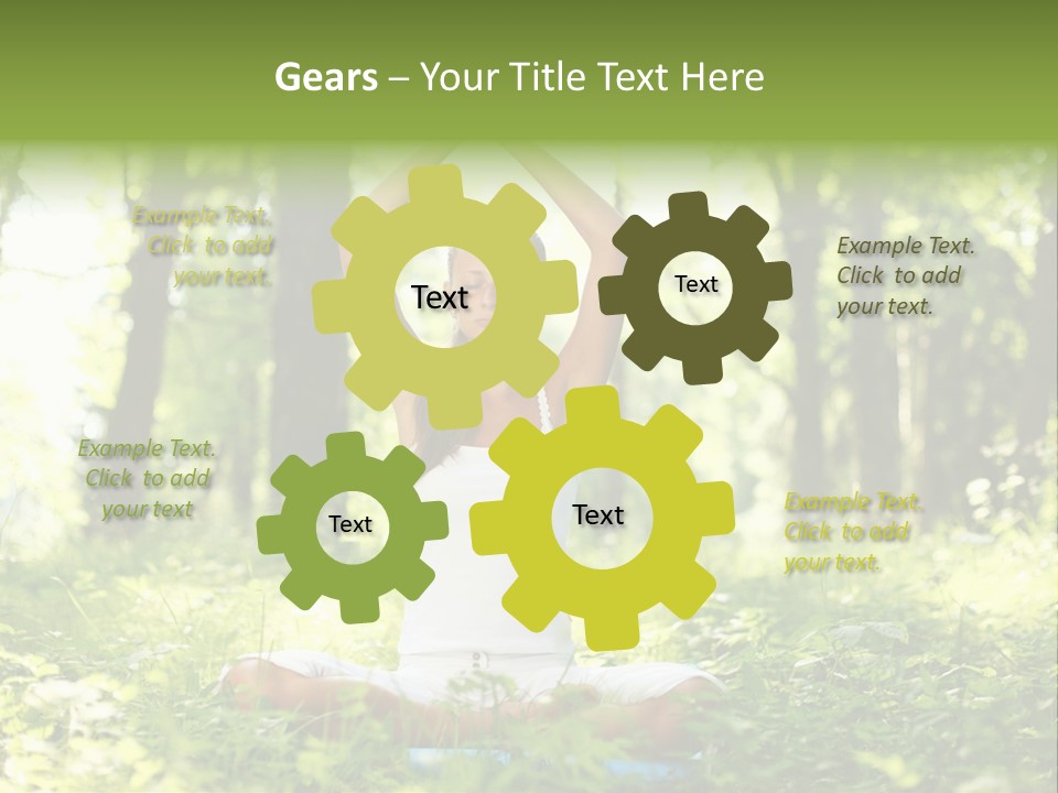 Beautiful Peaceful Girl PowerPoint Template