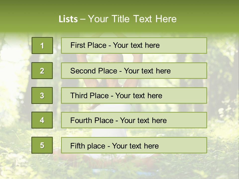 Beautiful Peaceful Girl PowerPoint Template