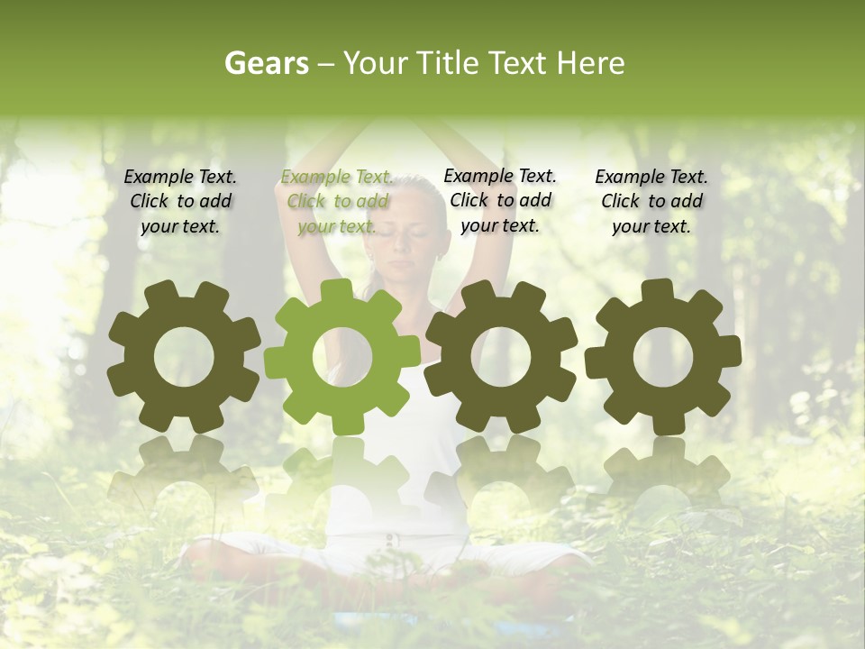 Beautiful Peaceful Girl PowerPoint Template