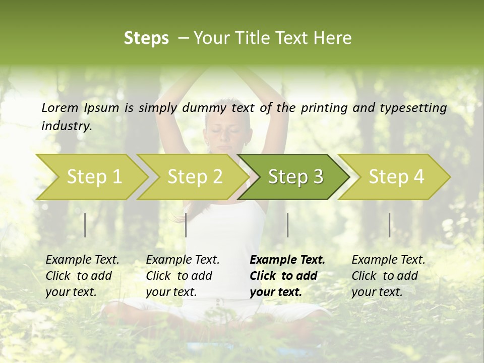 Beautiful Peaceful Girl PowerPoint Template