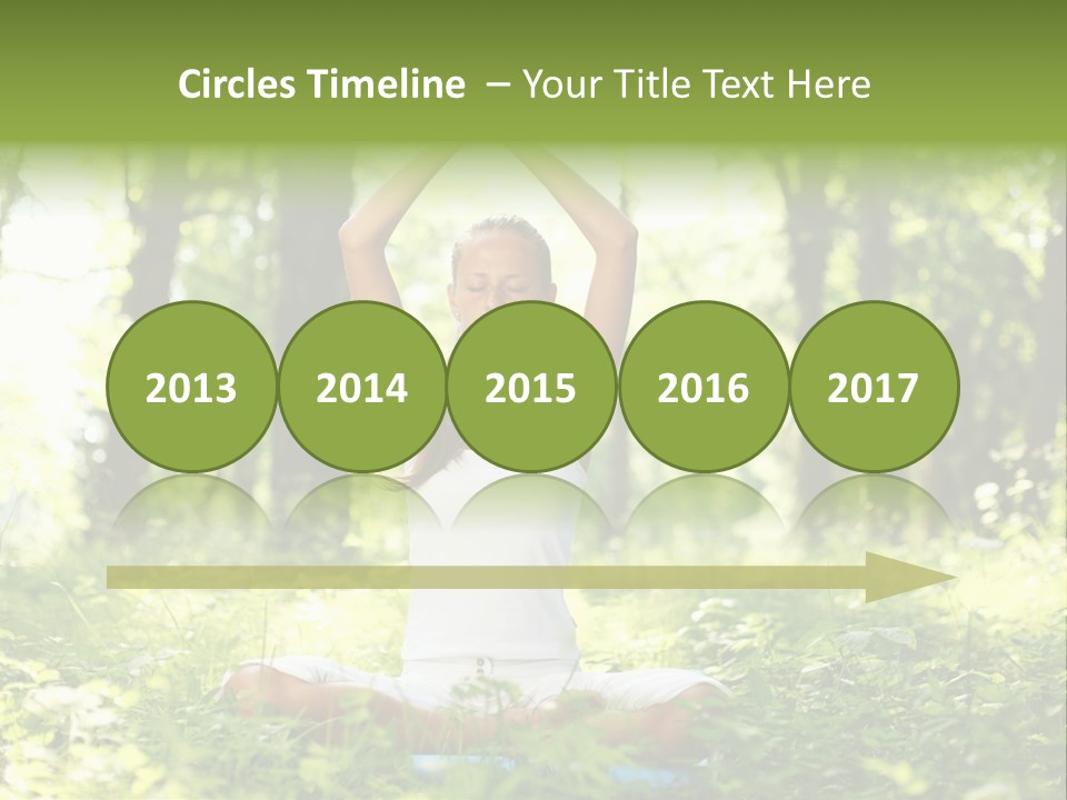 Beautiful Peaceful Girl PowerPoint Template