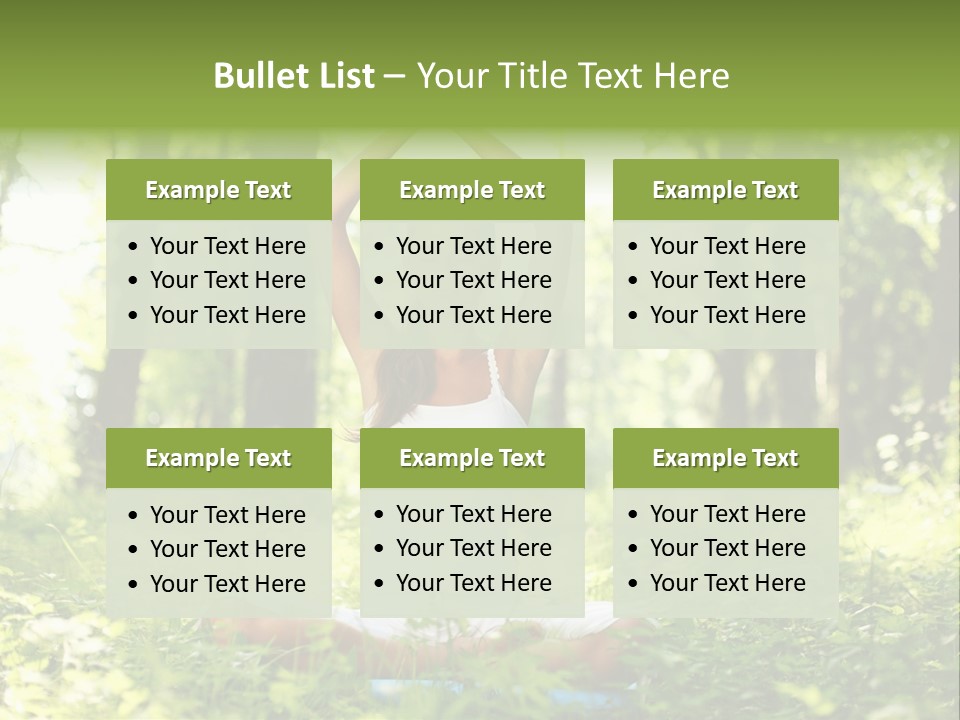 Beautiful Peaceful Girl PowerPoint Template