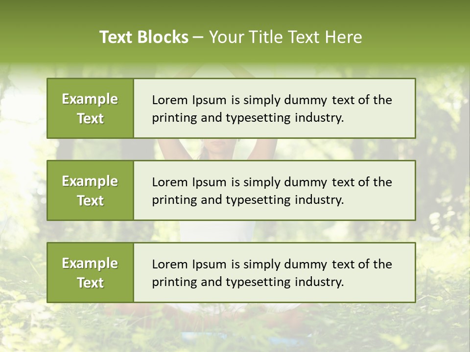 Beautiful Peaceful Girl PowerPoint Template