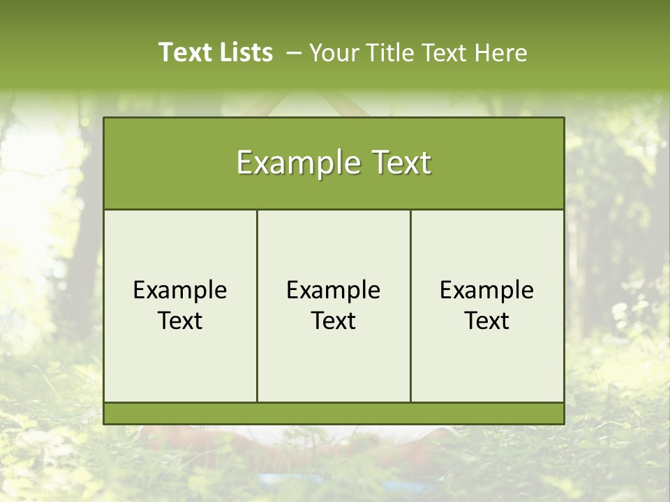 Beautiful Peaceful Girl PowerPoint Template