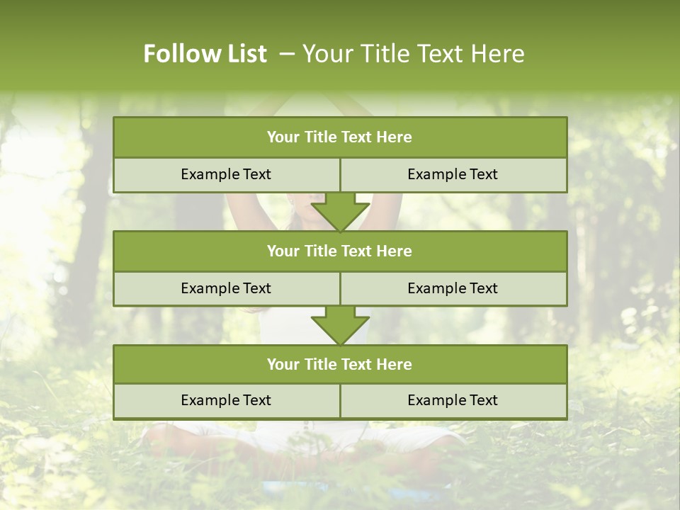 Beautiful Peaceful Girl PowerPoint Template