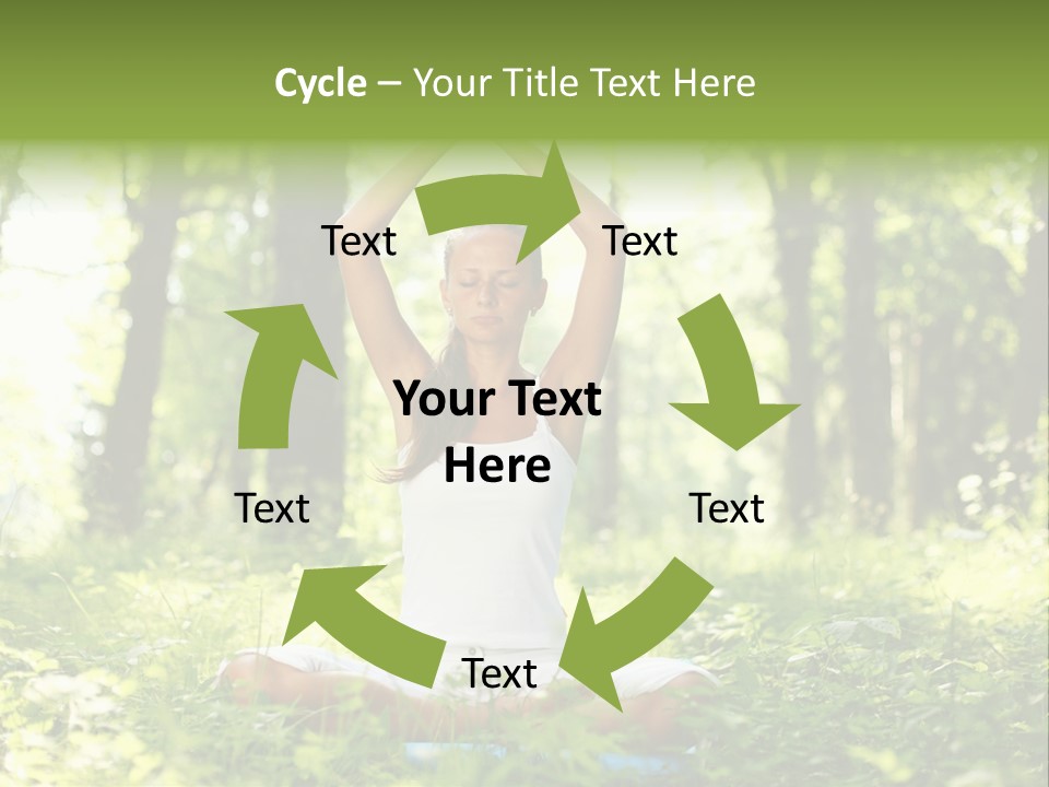 Beautiful Peaceful Girl PowerPoint Template