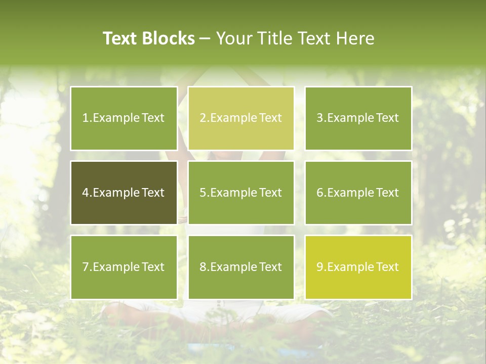 Beautiful Peaceful Girl PowerPoint Template