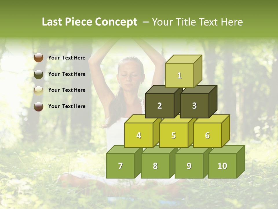 Beautiful Peaceful Girl PowerPoint Template