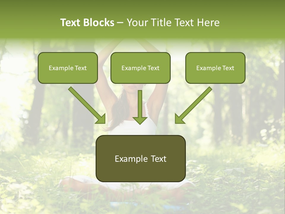 Beautiful Peaceful Girl PowerPoint Template