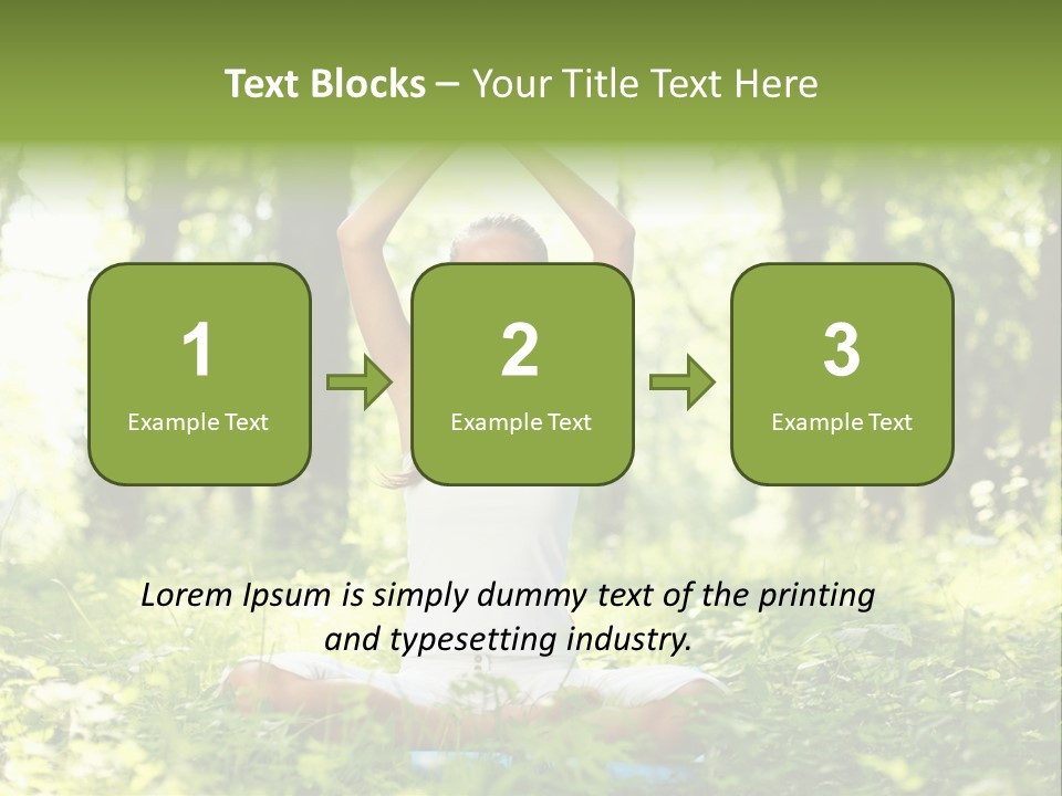 Beautiful Peaceful Girl PowerPoint Template