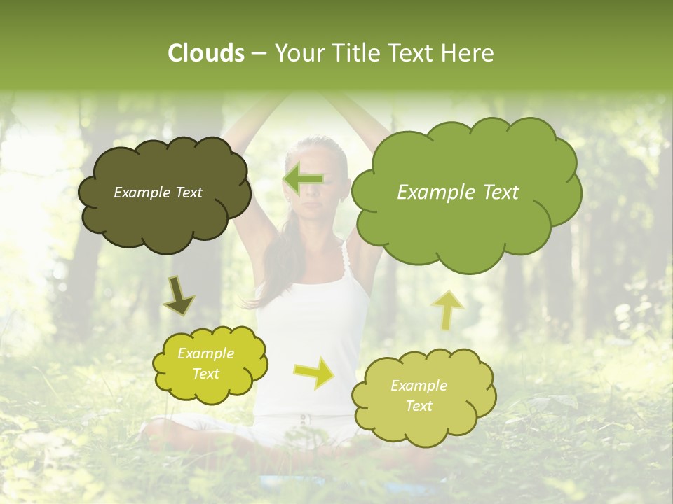 Beautiful Peaceful Girl PowerPoint Template