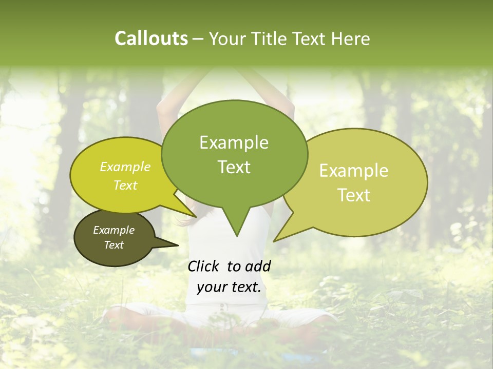 Beautiful Peaceful Girl PowerPoint Template