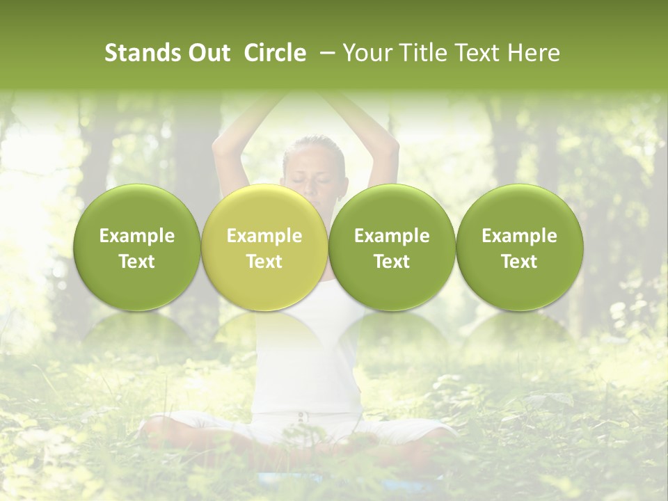 Beautiful Peaceful Girl PowerPoint Template