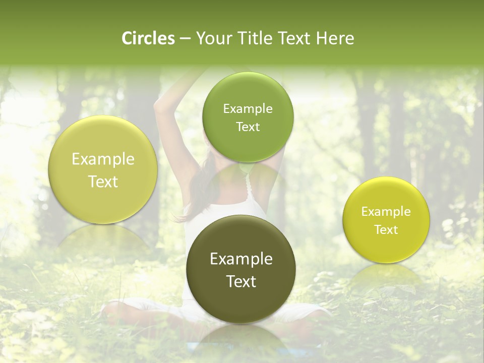 Beautiful Peaceful Girl PowerPoint Template