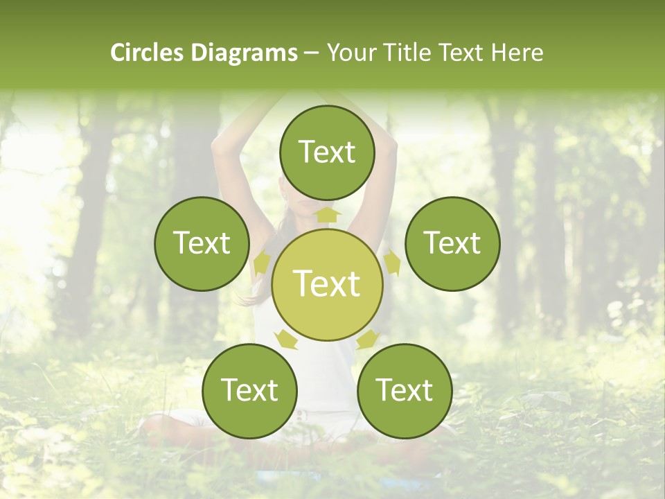 Beautiful Peaceful Girl PowerPoint Template