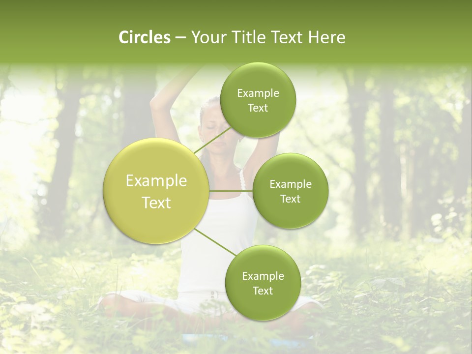 Beautiful Peaceful Girl PowerPoint Template