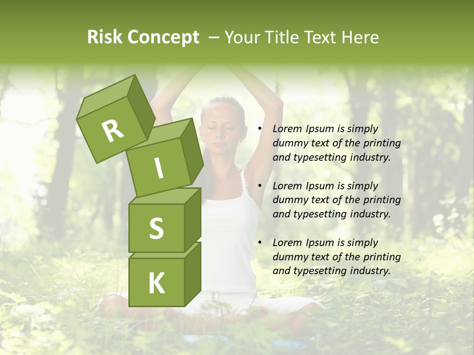 Beautiful Peaceful Girl PowerPoint Template