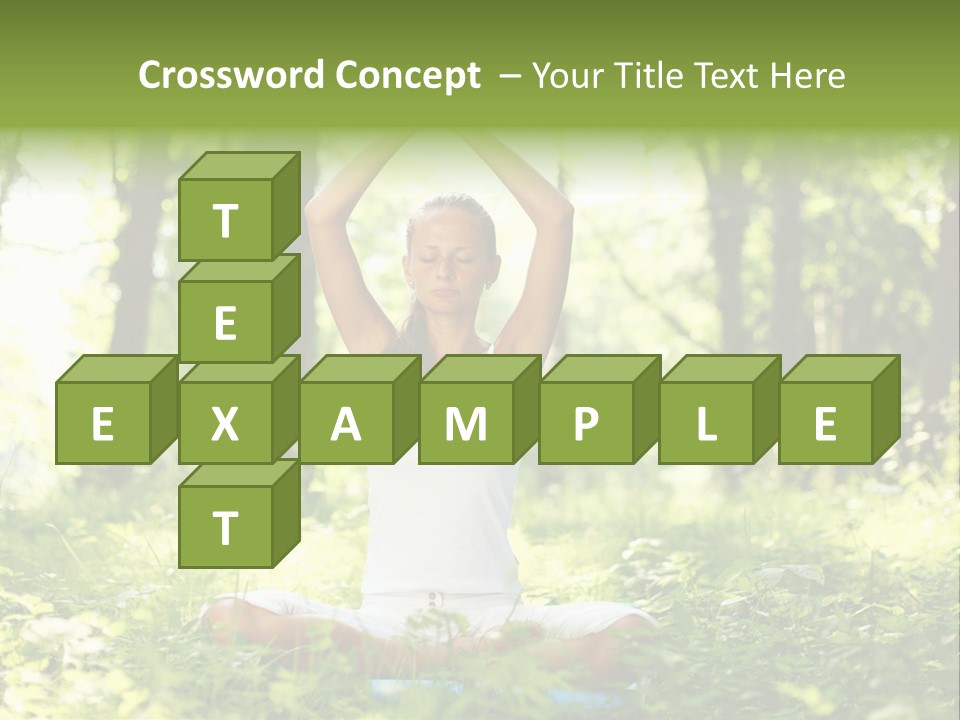 Beautiful Peaceful Girl PowerPoint Template