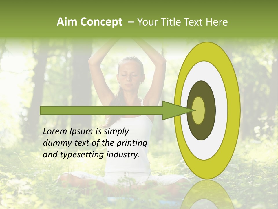 Beautiful Peaceful Girl PowerPoint Template