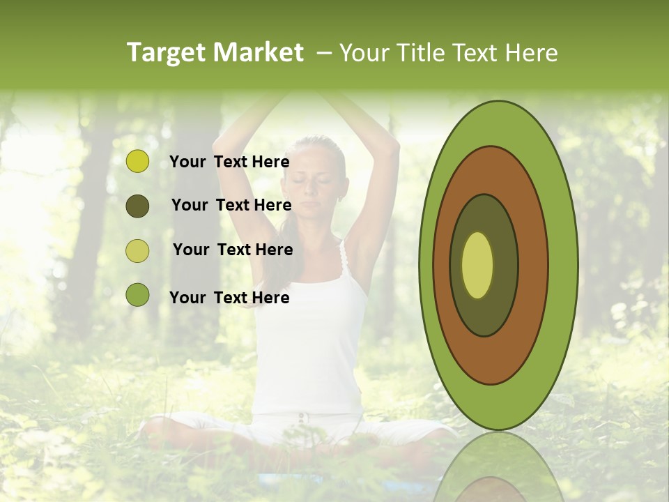 Beautiful Peaceful Girl PowerPoint Template