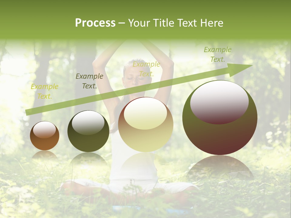 Beautiful Peaceful Girl PowerPoint Template