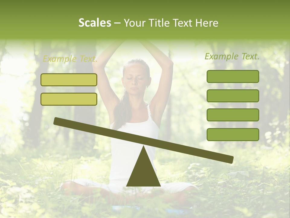 Beautiful Peaceful Girl PowerPoint Template