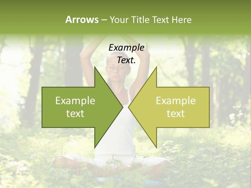 Beautiful Peaceful Girl PowerPoint Template