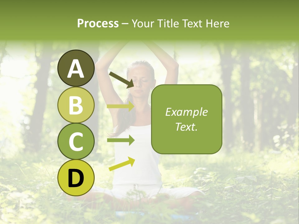 Beautiful Peaceful Girl PowerPoint Template