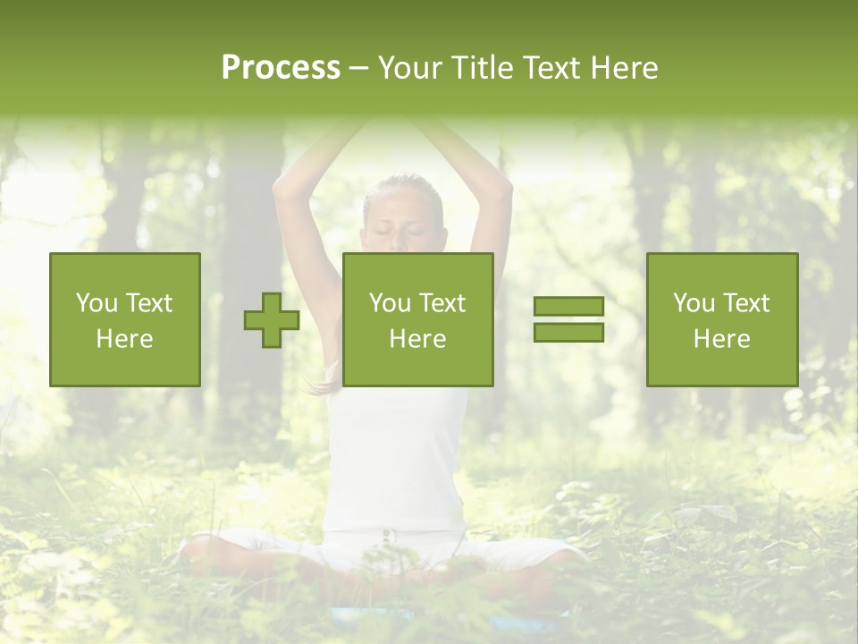 Beautiful Peaceful Girl PowerPoint Template