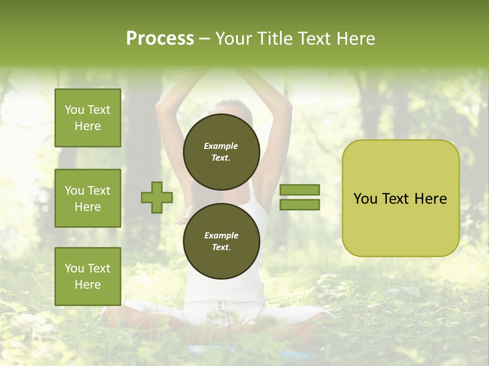 Beautiful Peaceful Girl PowerPoint Template