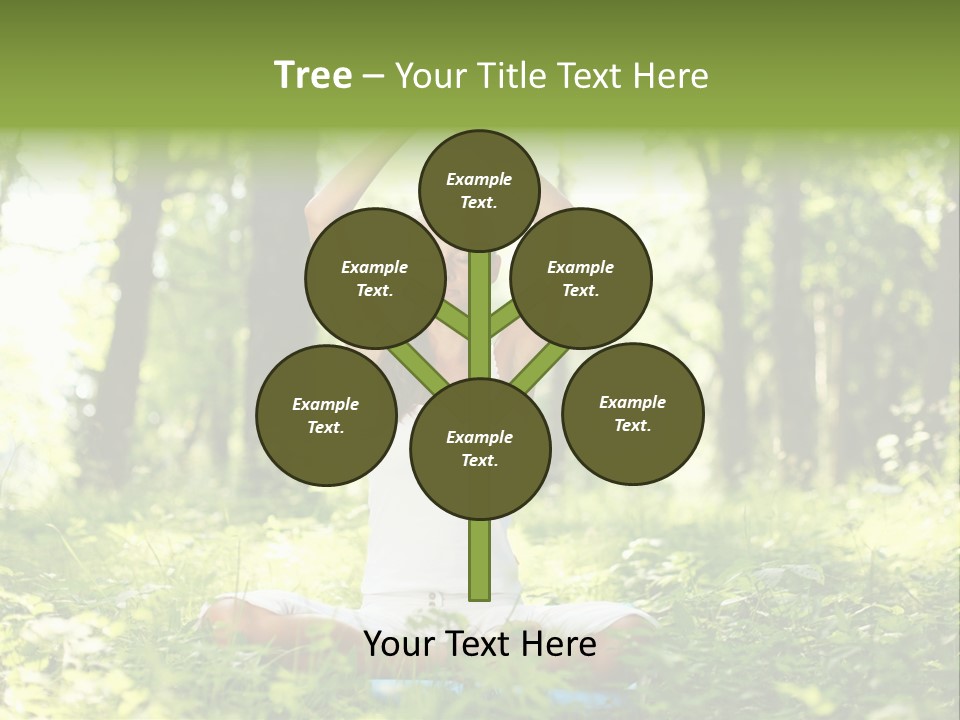 Beautiful Peaceful Girl PowerPoint Template