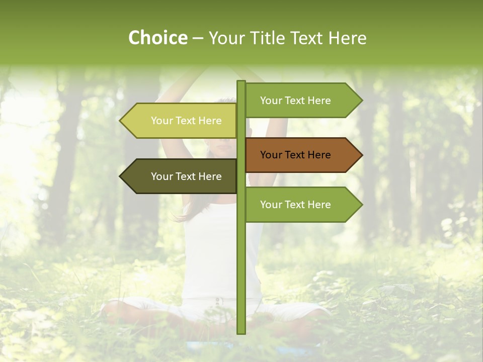 Beautiful Peaceful Girl PowerPoint Template