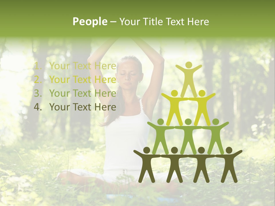 Beautiful Peaceful Girl PowerPoint Template