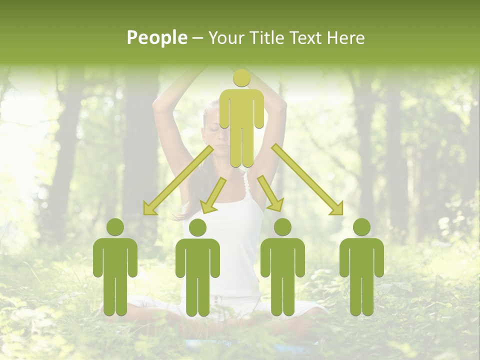 Beautiful Peaceful Girl PowerPoint Template