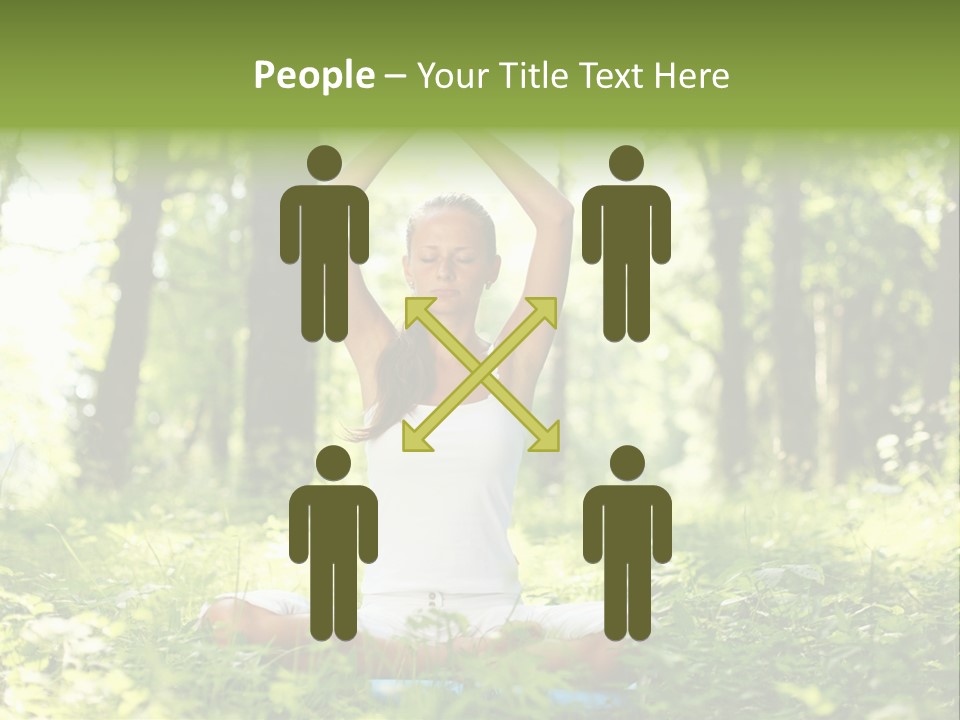 Beautiful Peaceful Girl PowerPoint Template