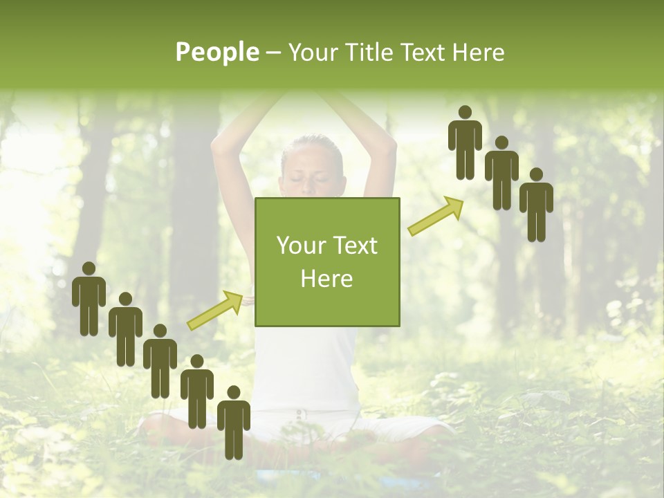 Beautiful Peaceful Girl PowerPoint Template