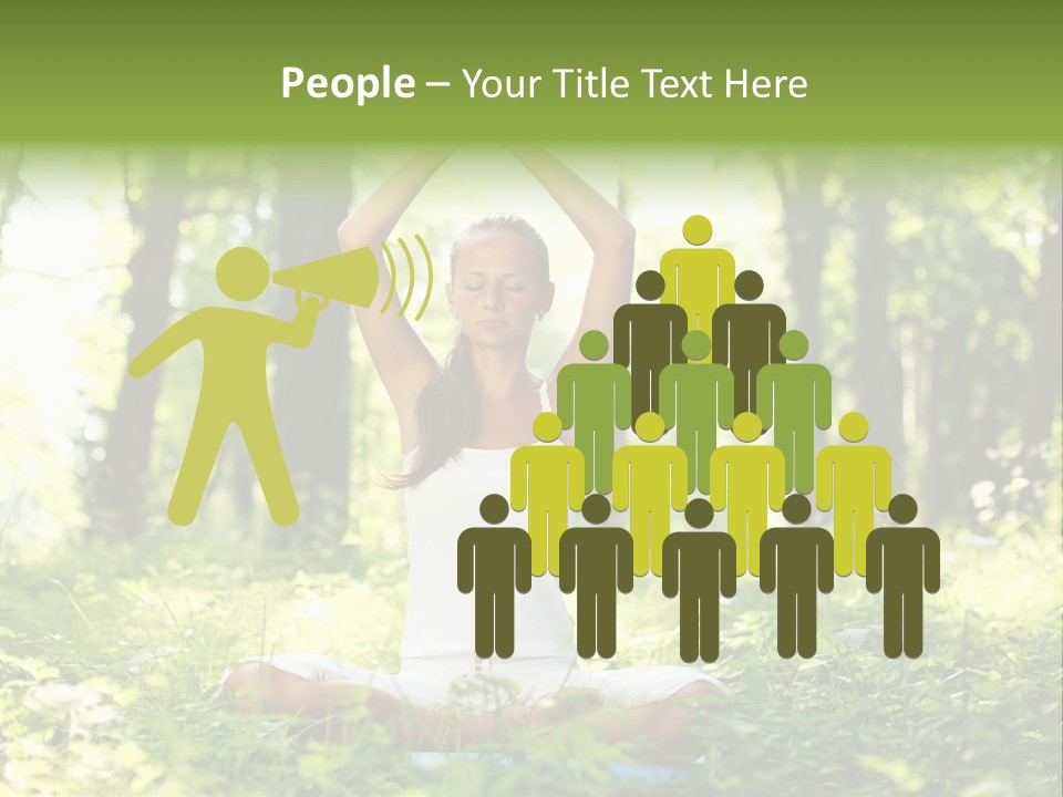 Beautiful Peaceful Girl PowerPoint Template